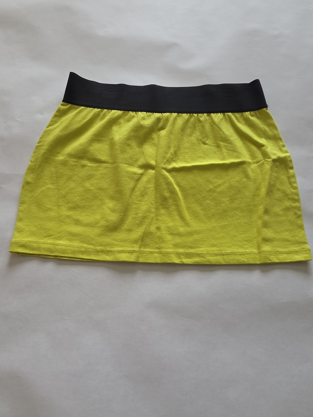 Women’s Neon Yellow Active Skirt with Black Waistband